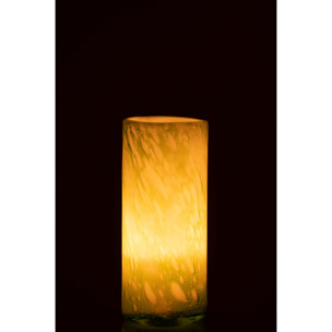 J-Line vase Marbre - verre - vert/blanc - large - 27.5 cm de hauteur