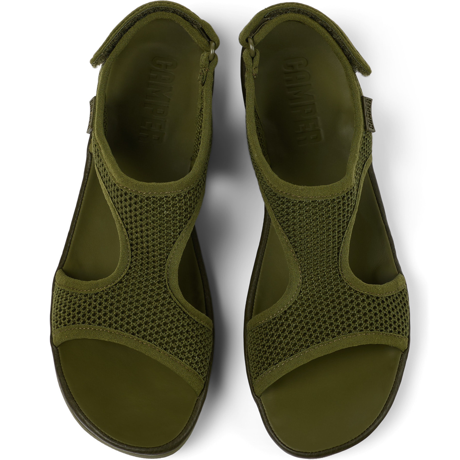 Sandalias - CAMPER Right Nina - Verde - Textil técnico (poliéster reciclado)