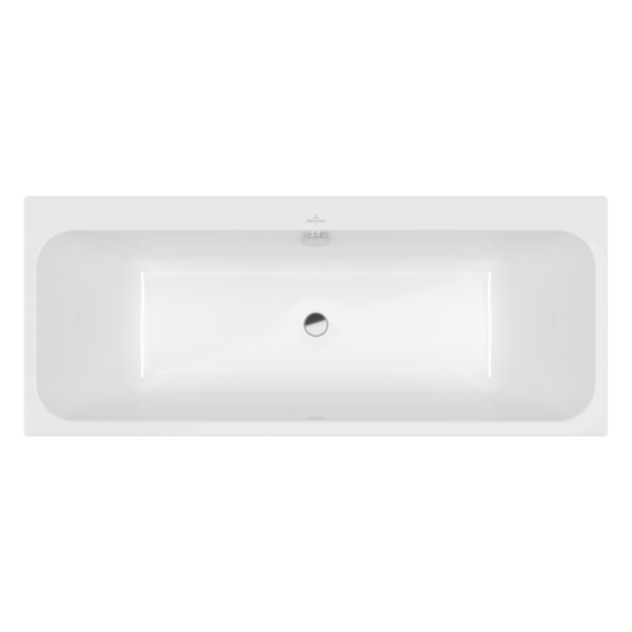 Baignoire droite 170 x 75 VILLEROY & BOCH Architectura + Vidage de baignoire WIRQUIN chromé