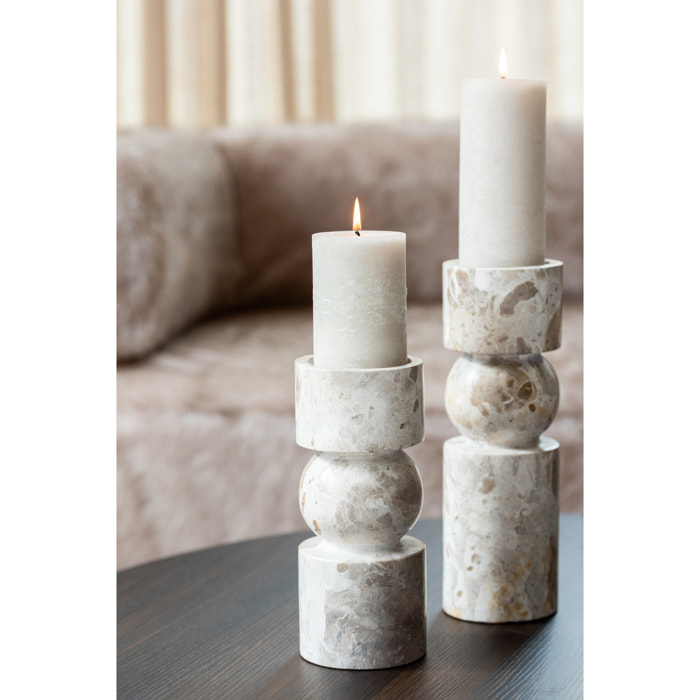 J-Line chandelier Marbre - pierre - beige - small