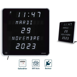 Horloge ORIUM Ephéméris LED Blanc DST