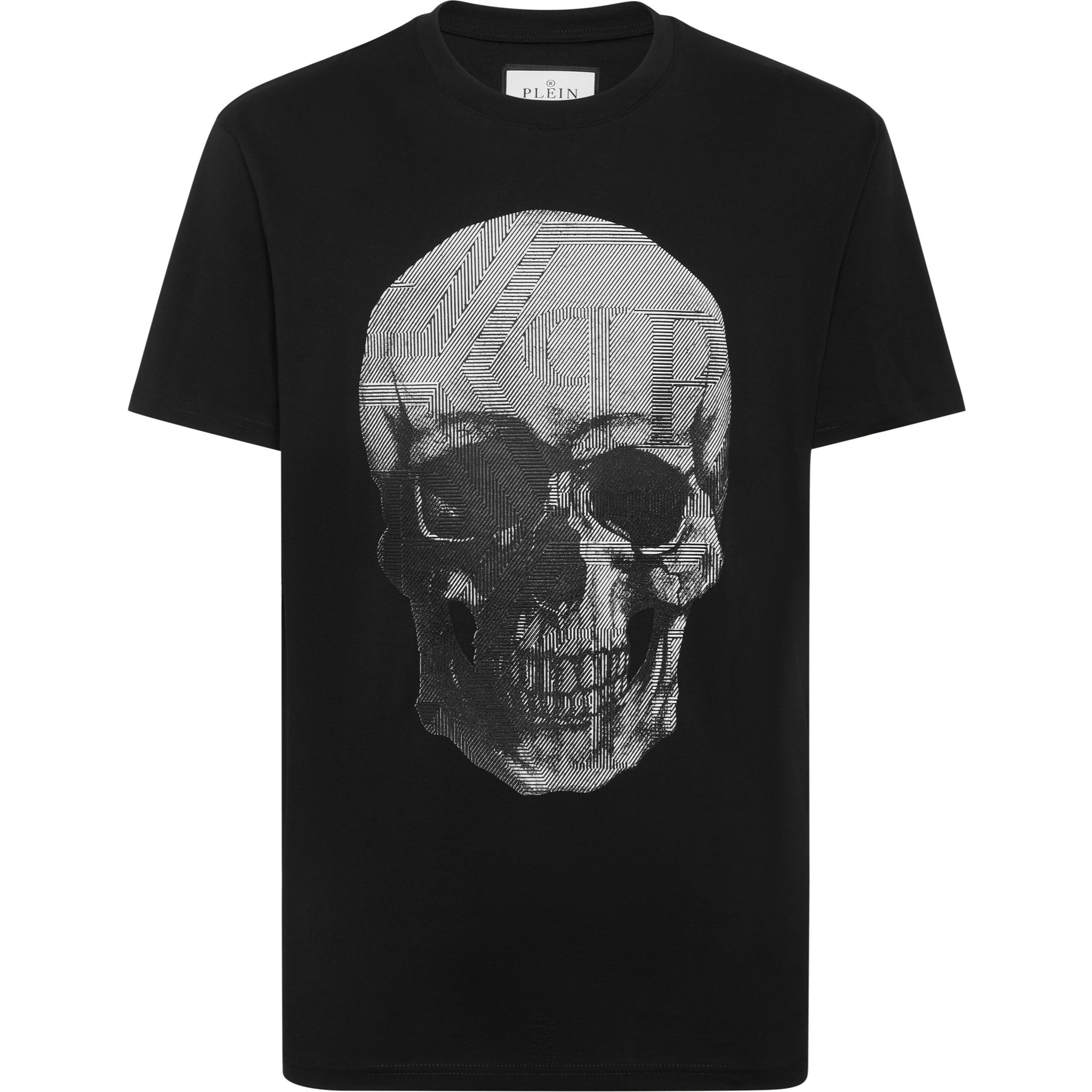 PHILIPP PLEIN Camiseta de cuello redondo y manga corta SKULL