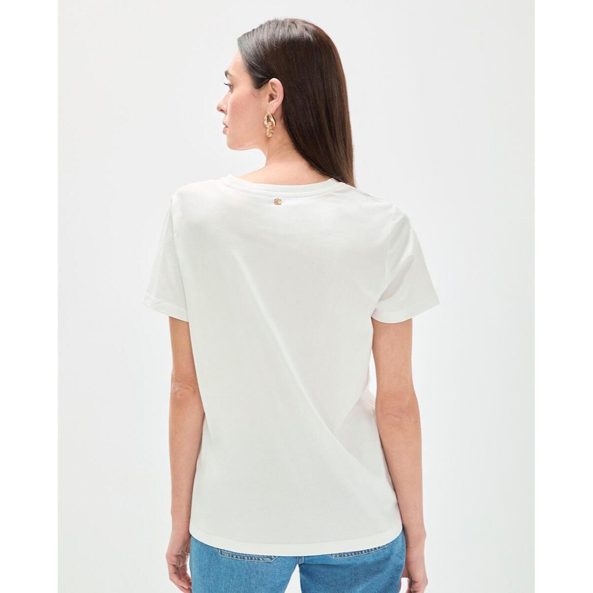 T-shirt LOVE con stampa leopardata