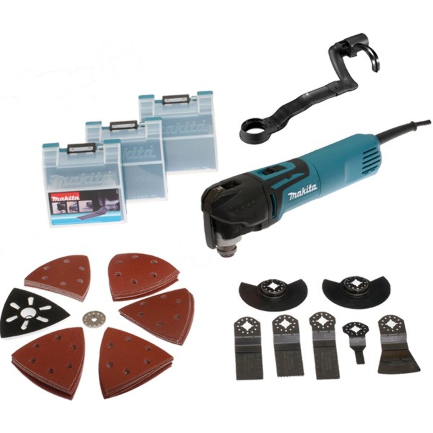 Découpeur Ponceur Multifonctions MAKITA 320W + Accessoires en Coffret MAK-PAC - TM3010CX3J