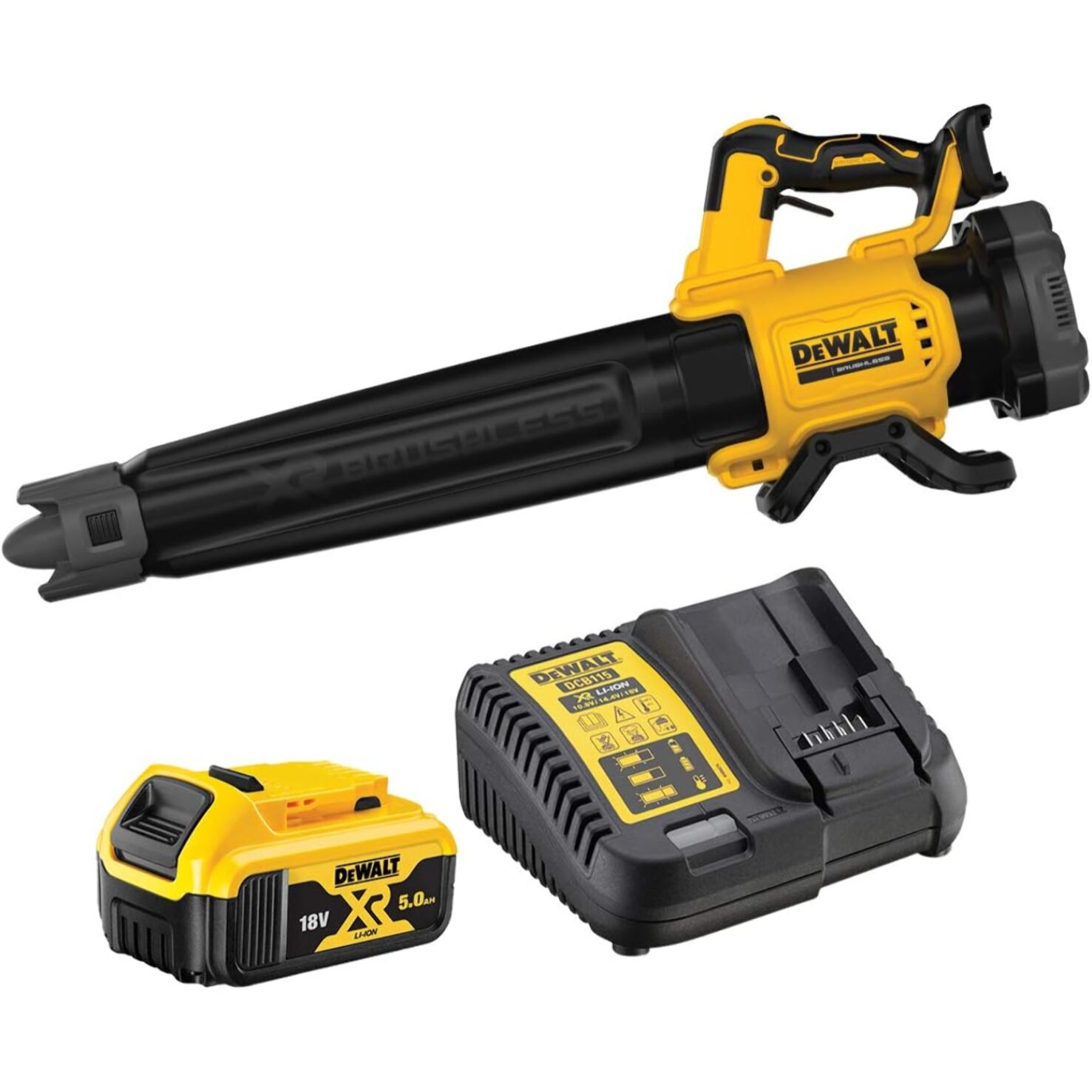 Souffleur XR 18V - DEWALT - avec 1 batterie 18V 5.0AH - chargeur - DCMBL562P1-QW