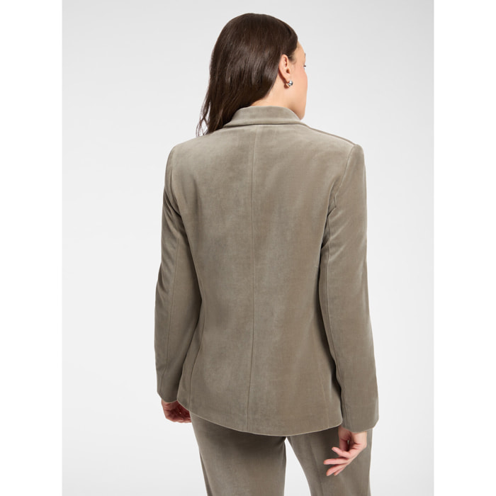 Elena Mirò - Blazer in velluto - Grigio