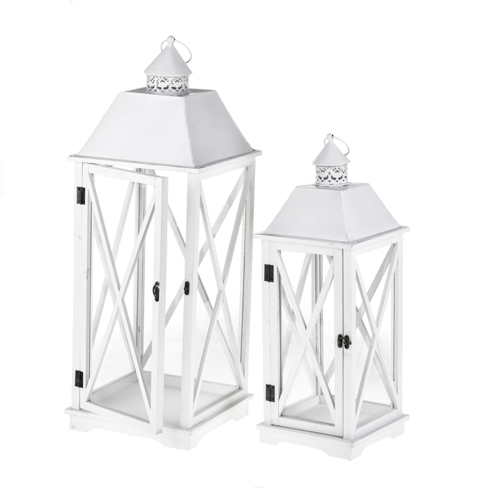 Lanterna Legno - Pezzi 1 - 29xH80x29cm - Bianchi Dino SpA