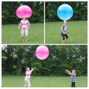 Palla a bolle gigante. Gonfiabile ad acqua o ad aria, 120 cm.