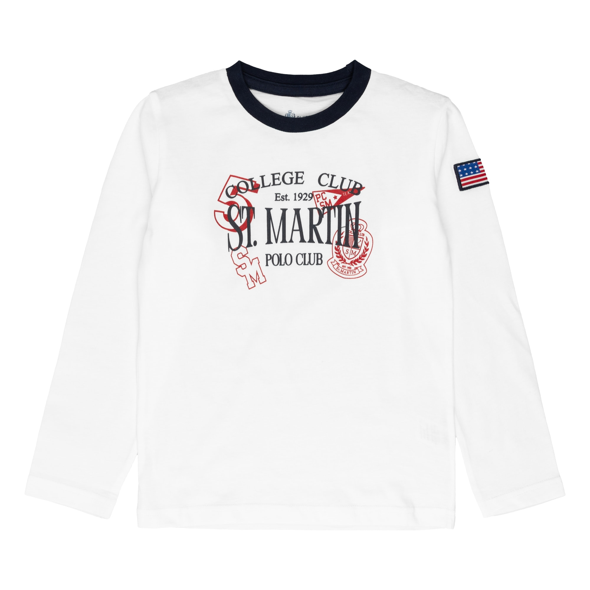 T-shirt maniche lunghe con stampa logo