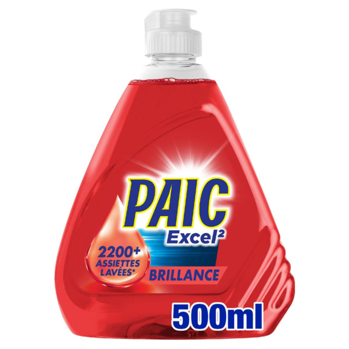 Pack de 12 - PAIC Liquide Vaisselle Paic Excel² Brillance 500ml