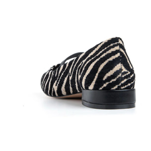 Ballerina zebrata con cinturino - ZEBRA