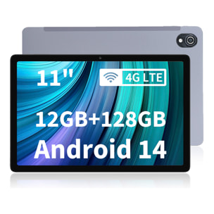 Tablet T30 PLUS 2.4G+5G WiFi 6. SO Android 14. Pantalla 10,95” 1280x800px. 6GB RAM + 6GB Virtual + 128GB. Doble cámara 5 + 13mpx.