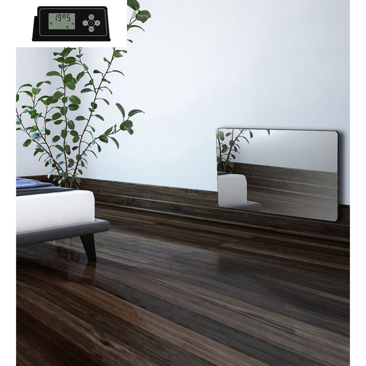 Panneau Rayonnant en verre Miroir 1500w