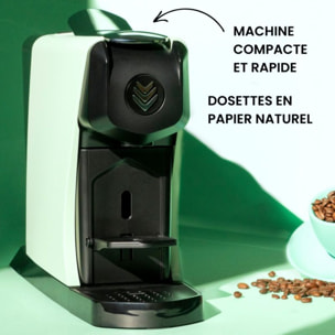 Cafetière à dosette MALONGO EOH VERT TILLEUL PASTEL
