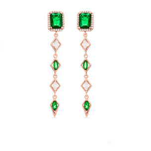 Pendientes Lux by Lux acabadoss en oro 18K