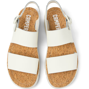 Sandalias - CAMPER Oruga - Blanco - Cuero