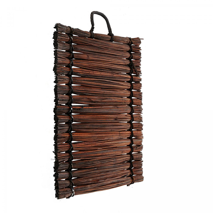 Stuoia Sottopiatto In Rattan. Misure 40 X 30 Cm - Pezzi 6 - 30X40X1cm - Colore: Marrone - Bianchi Dino - Articoli Intrecciati, Scopine