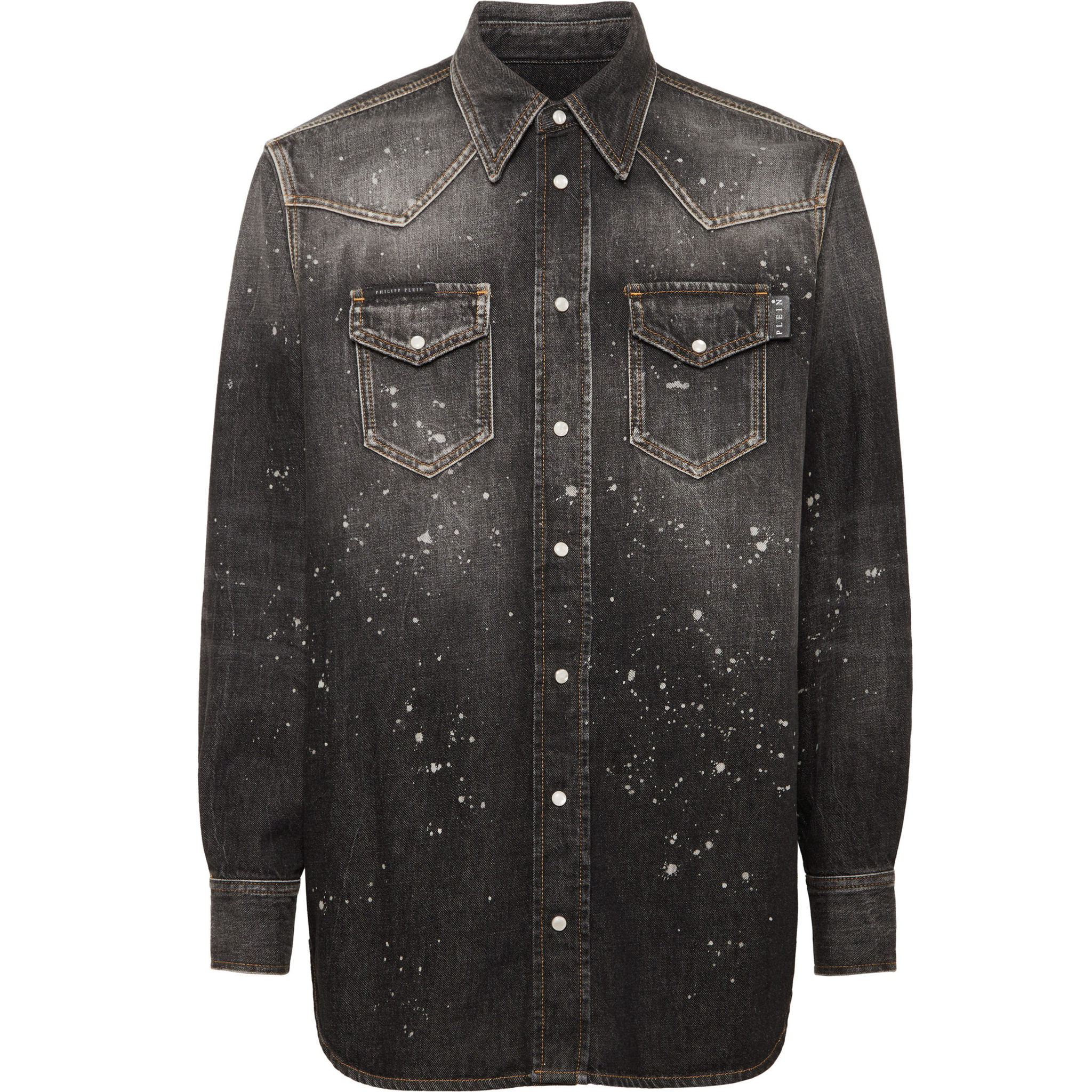 PHILIPP PLEIN Camisa vaquera Ls