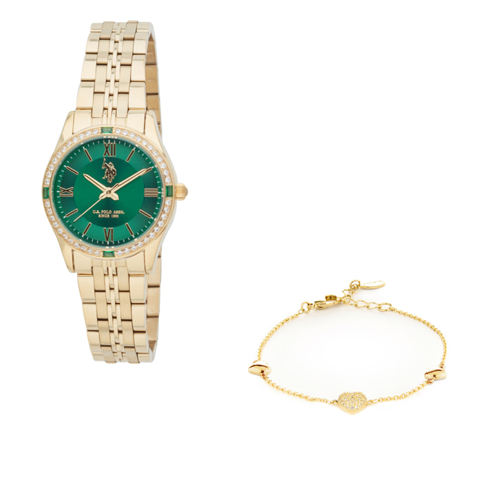 Cofanetto orologio e bracciale U.S. Polo Assn.