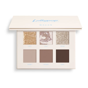 LOLLYPOP EYESHADOW PALETTE Palette occhi da 6 ombretti in textures matt, shimmer e ibride.