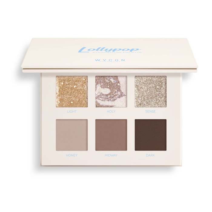 LOLLYPOP EYESHADOW PALETTE Palette occhi da 6 ombretti in textures matt, shimmer e ibride.