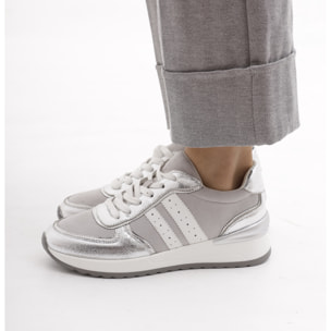 SNEAKERS RUNNING ALTA CHOCOLA' ARGENTO