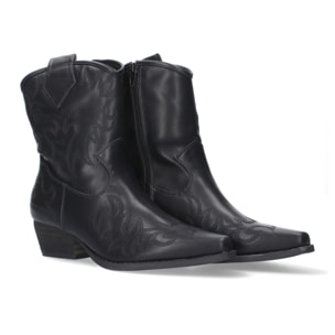 Botin de tacon comodo para mujer