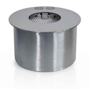 Bruciatore a bioetanolo per camino 2 L, in acciaio inox Ø20 cm