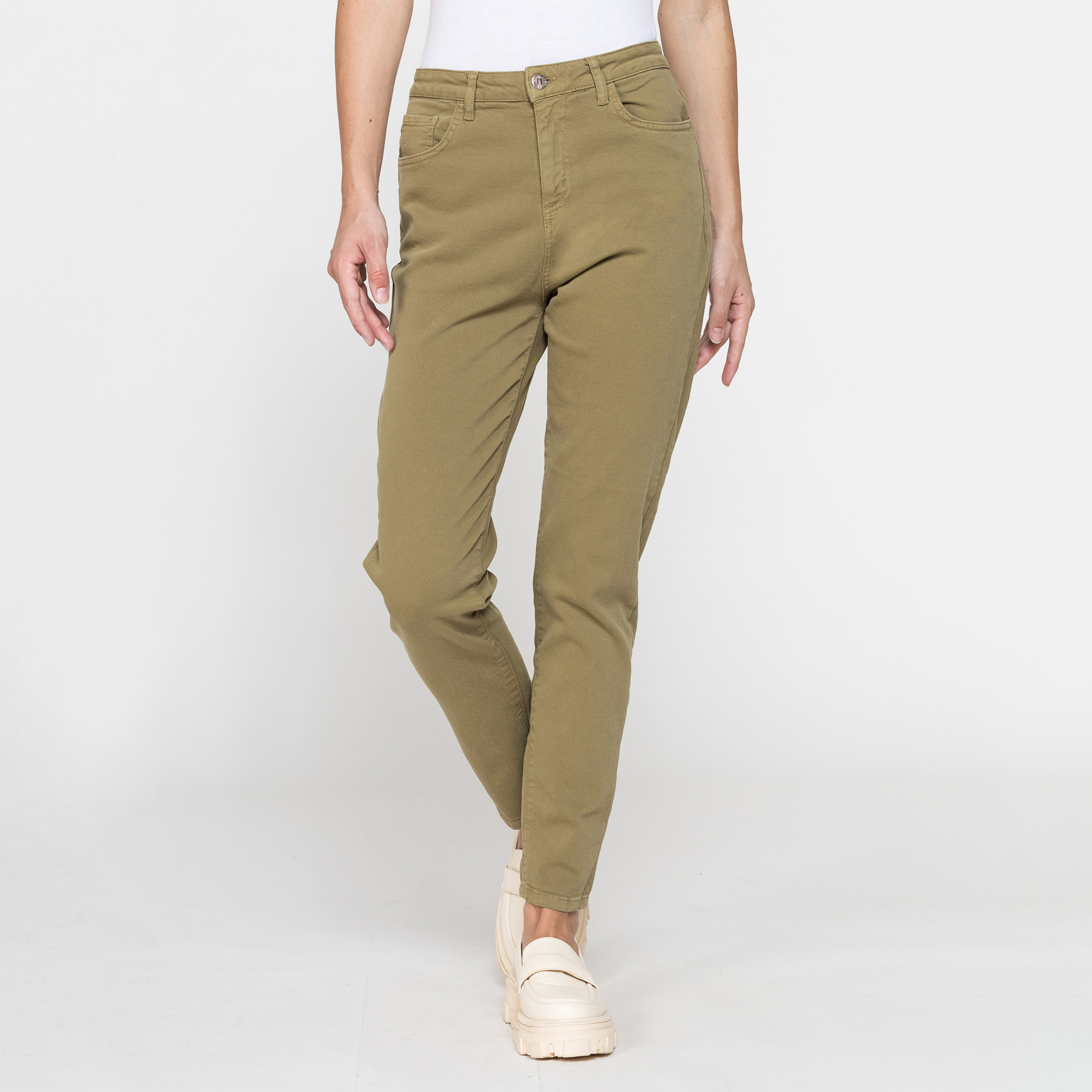 MOM JEANS DONNA MODELLO 5 TASCHE IN BULL DENIM