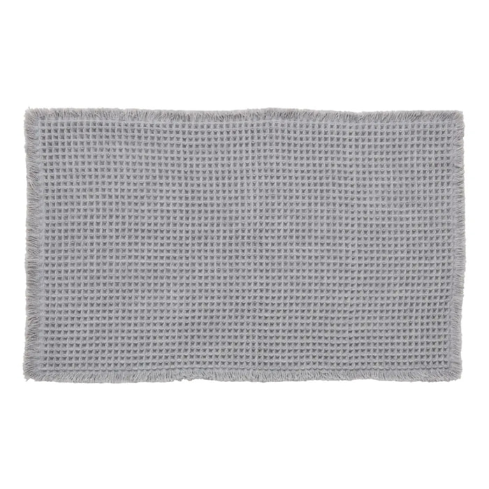Tapis Waffle 80x50cm gris