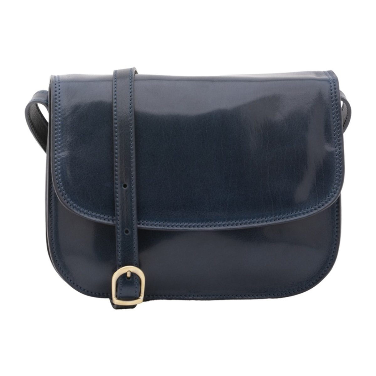 Borsa a tracolla da donna - Modello False - Vera pelle - 27.0 x 20.0 x 12.0 cm
