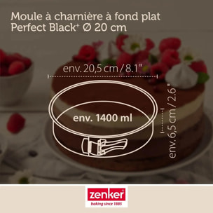 Lot avec 1 Moule à manqué à charnière, 1 spatule Zenker et 2 bols à mixer en inox Fackelmann