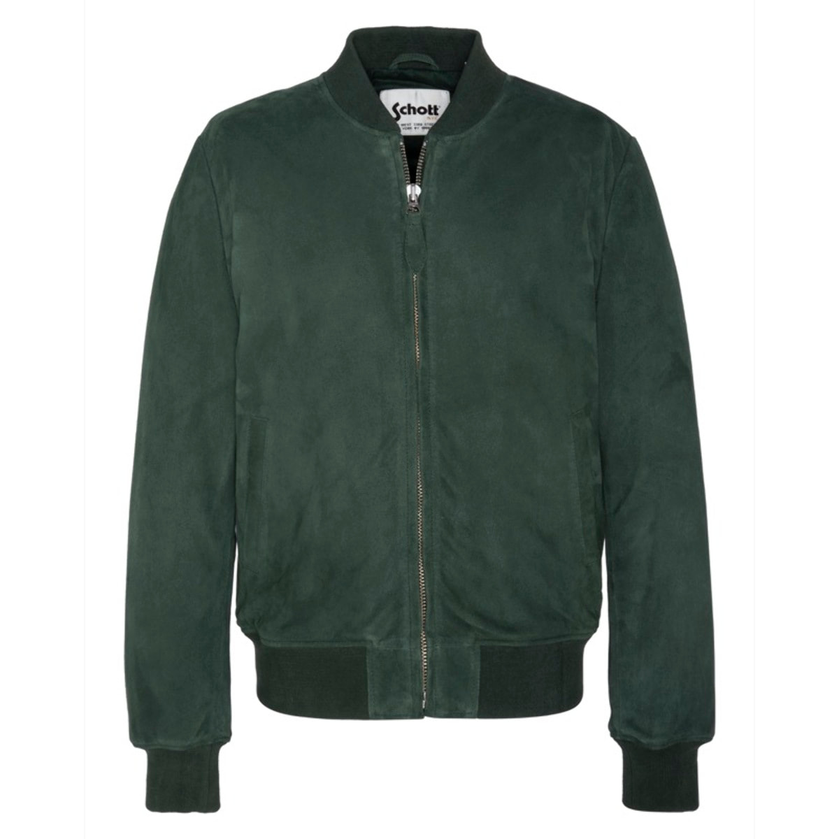 LC300SUEDE BOMBER JACKETSchott NYC P/EGREEN
