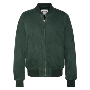 LC300SUEDE BOMBER JACKETSchott NYC P/EGREEN