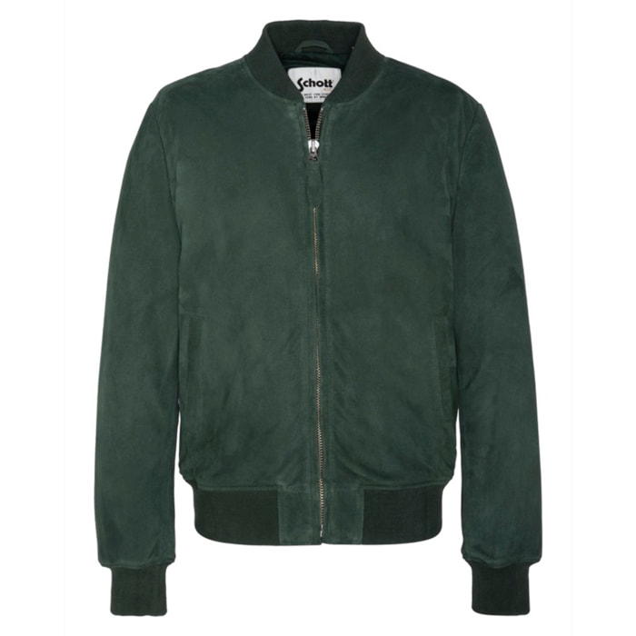 LC300SUEDE BOMBER JACKETSchott NYC P/EGREEN