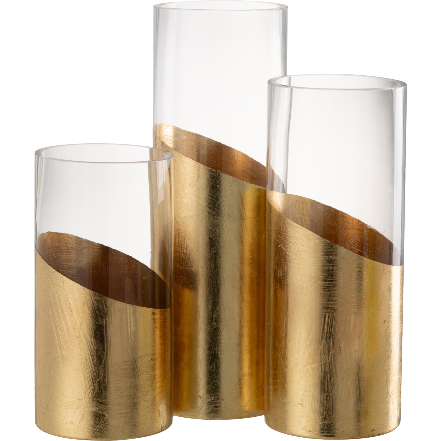 J-Line photophore Moa - verre - transparent/or - large