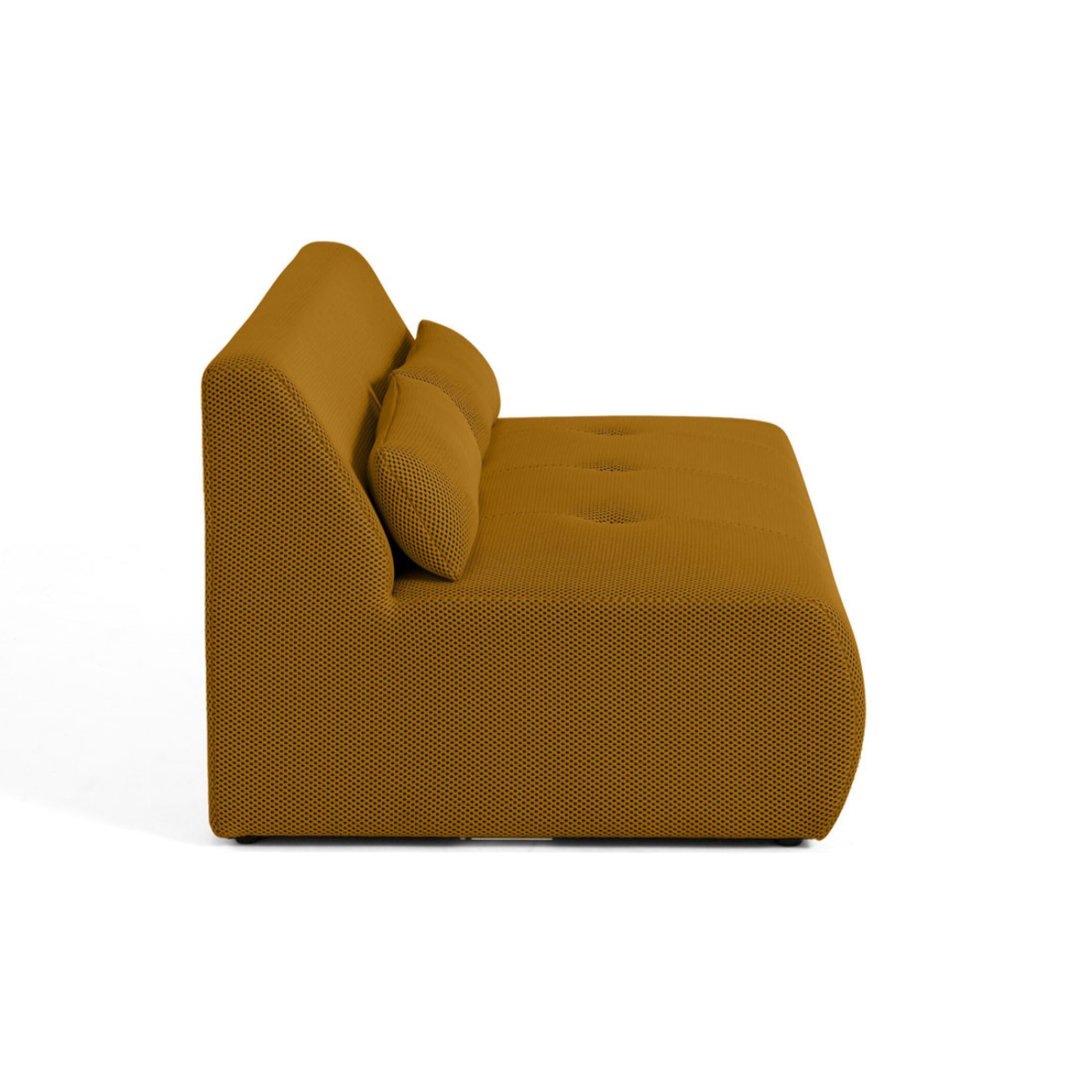Onyx - canapé droit 2 places - en tissu mailles 3D - Jaune
