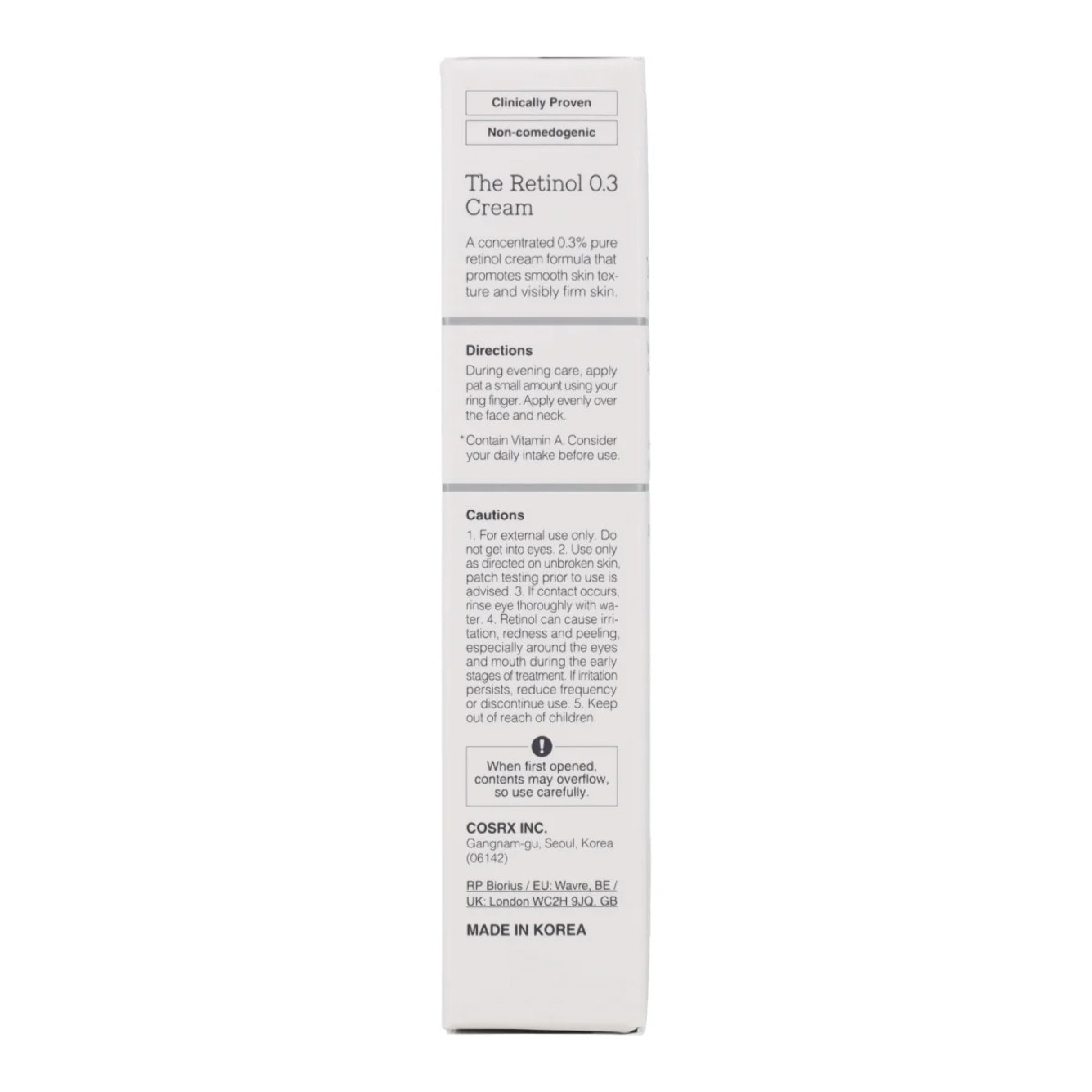The Retinol 0.3 Cream Cosrx 20ml