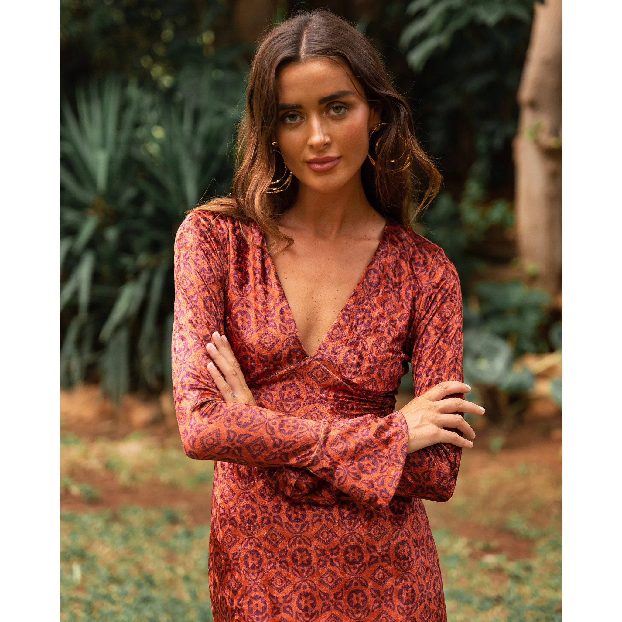 Vestido de terciopelo corte sirena