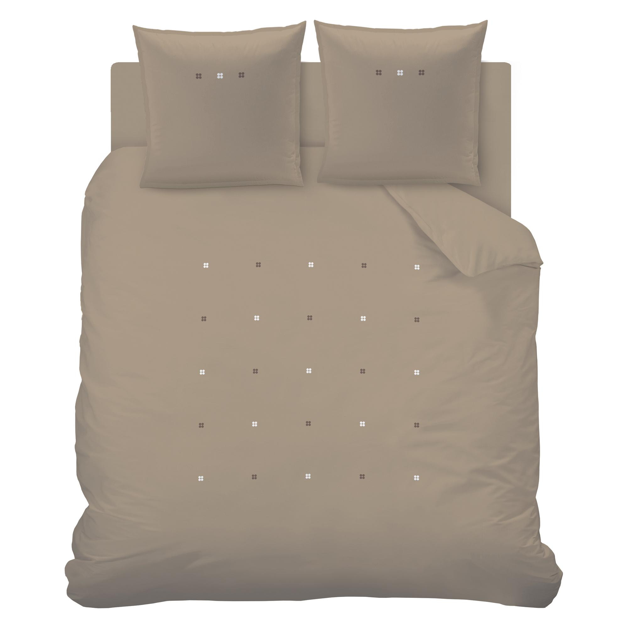 Housse de couette brodée en percale de coton BIO, DRAGEES DELICES