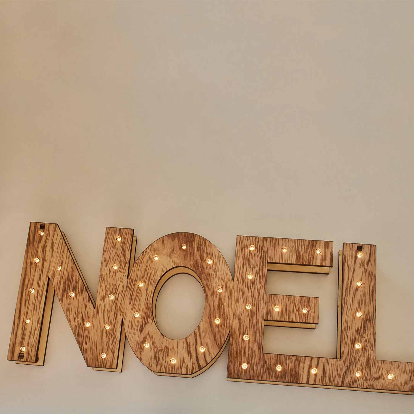 Lettres noel artekin bois led