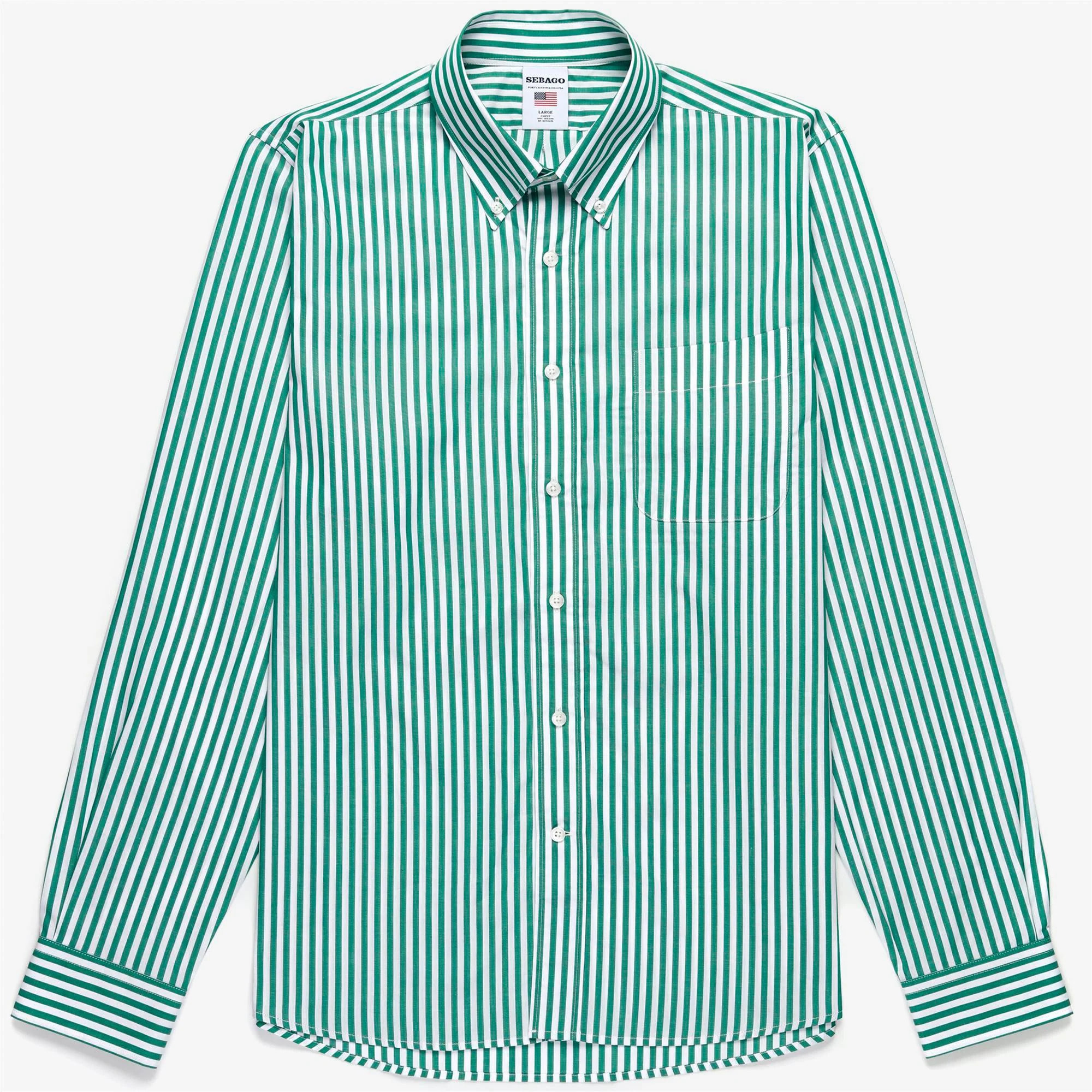 Camicie Sebago Uomo Donna Verde OAKLAND