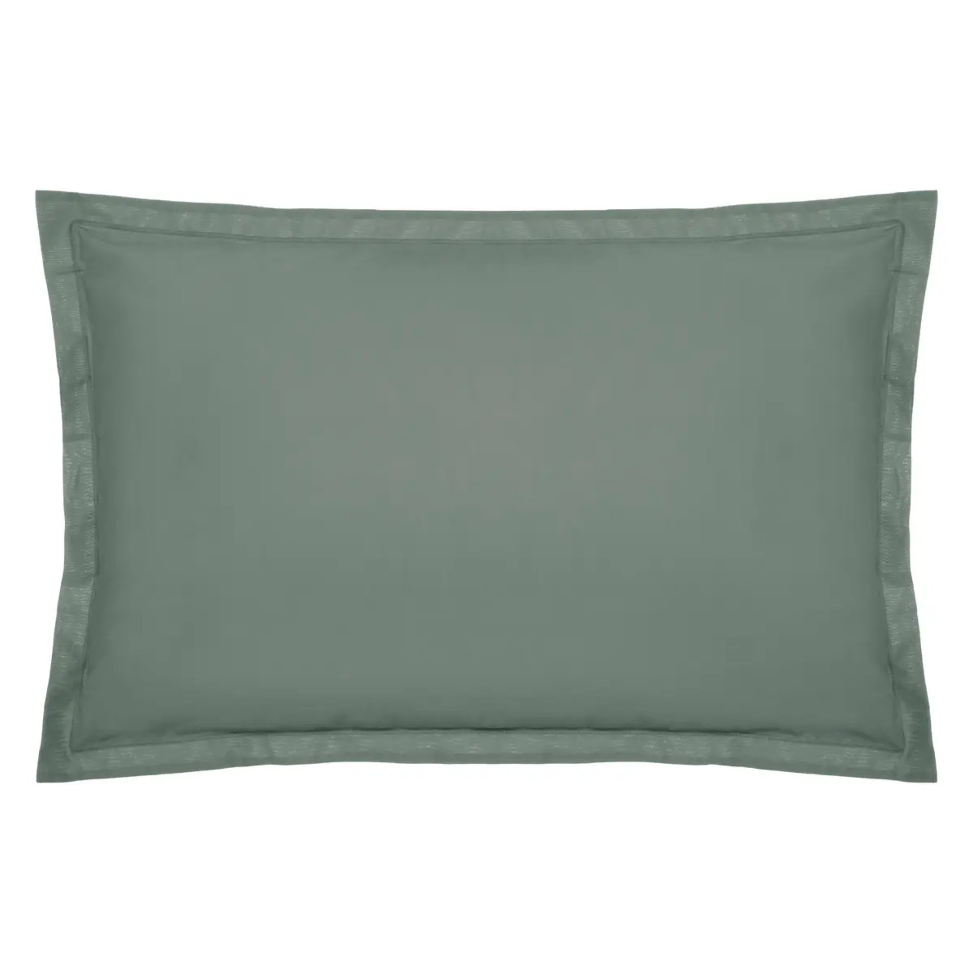 Taie d'oreiller "Carina" coton vert céladon 50x70cm