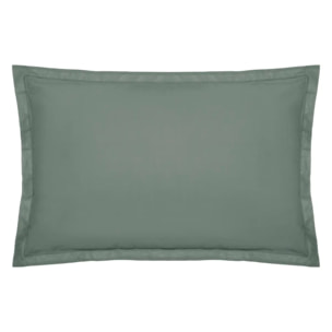 Taie d'oreiller "Carina" coton vert céladon 50x70cm