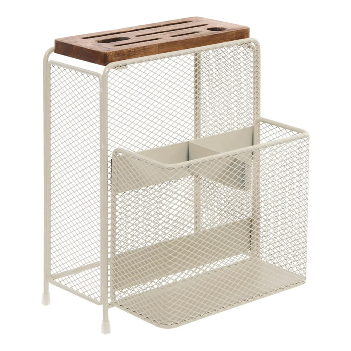 Pot à ustensiles Telma 16x18cm beige