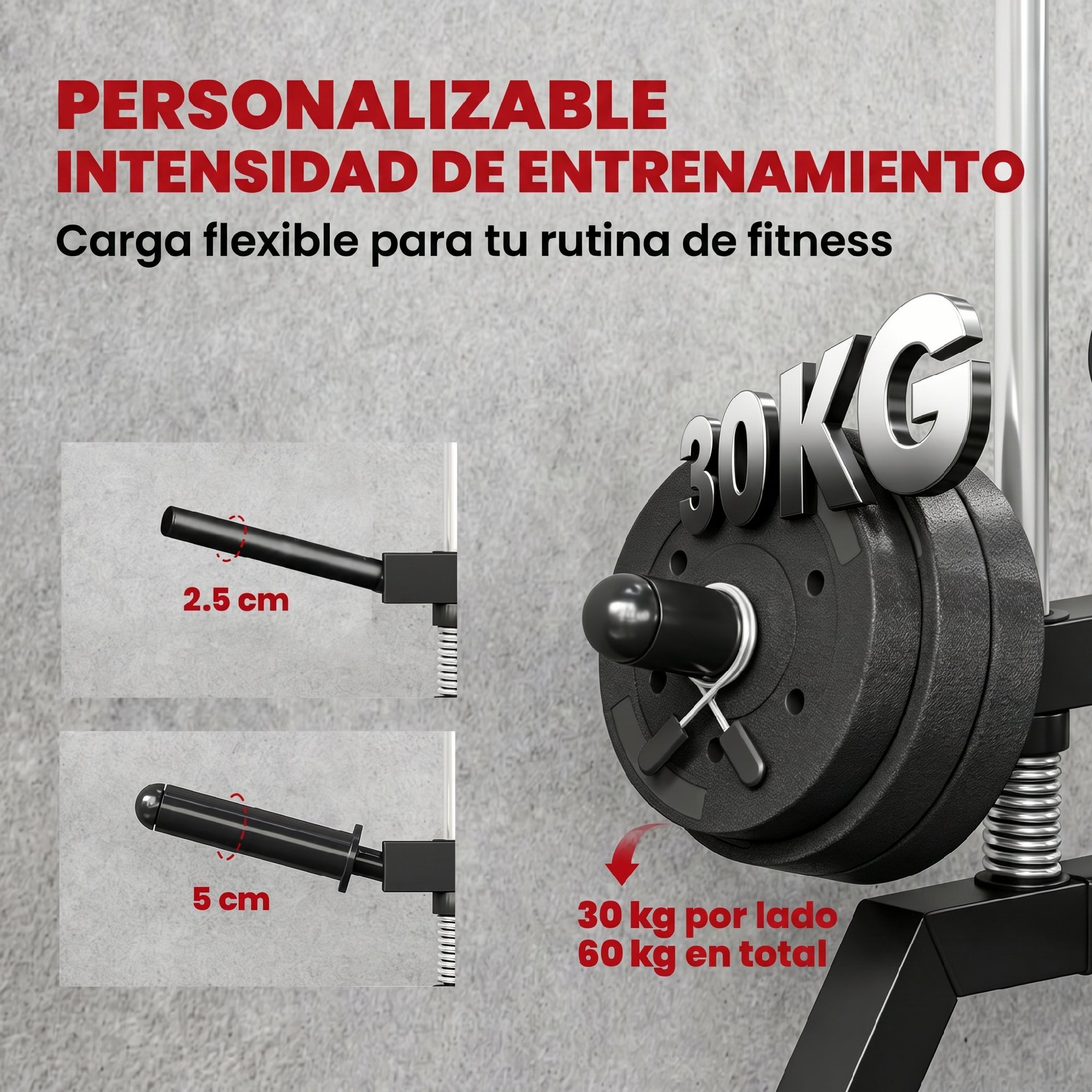 Máquina Polea Alta y Baja de Pared, Estación de Polea Ajustable en 16 Posiciones, Máquina de Musculación con Barra para Jalones y Manillar para Entrenamiento de Fitness en Gimnasio en Casa