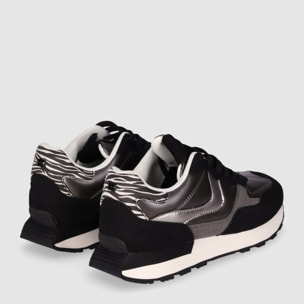 Deportivos de Tejido - Negro - Tacón: 4 cm