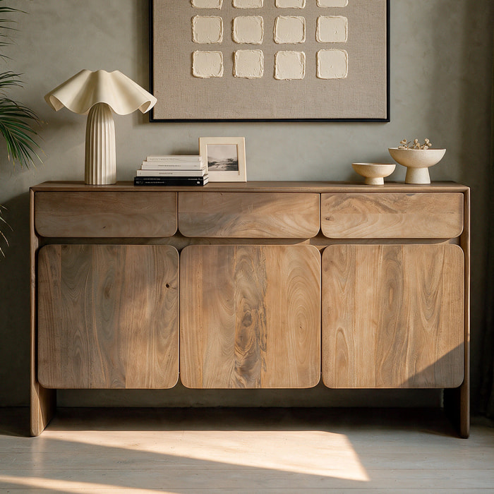 Buffet en bois de manguier marron clair - Achille