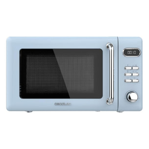 Cecotec Micro-ondes de 20 L avec grill ProClean 5110 Retro Blue