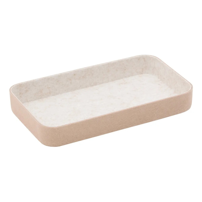 4 organiseurs bas Feltia rectangulaires 27x32cm gris